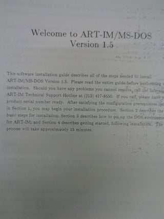 ART-IM - AUTOMATED REASONING TOOL FOR INFORMATION MANAGEMENT, Version 1.5