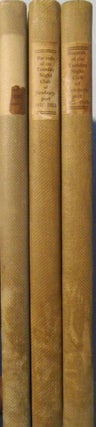 The Records of the Tuesday Night Club of Newburyport - 1911-1929 - in 3 Volumes. Ltd edition of. Tuesday Night Club, Mass Newburyport.