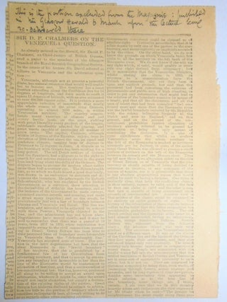 British Guiana: A sketch ( Read before the Society on Jan. 30th, 1896.) + The Venezuela Question