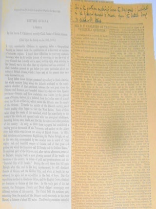 British Guiana: A sketch ( Read before the Society on Jan. 30th, 1896.) + The Venezuela Question