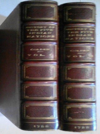 Item #125607 The history of the five Indian nations of Canada - 2 Vols. 1755. Cadwallader Colden