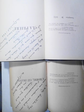 La Pri&egrave;re + L'Homme, Cet Inconnu [Pair of signed books to Pierre Lecomte du Nouy. Alexis Carrel.