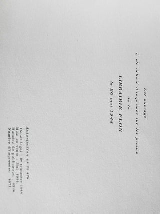 La Pri&egrave;re + L'Homme, Cet Inconnu [Pair of signed books to Pierre Lecomte du Nouy]