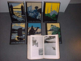 Item #26357 Lands and Peoples. The World in Color - 7 Volume Set (complete). Lowell A. Martin,...