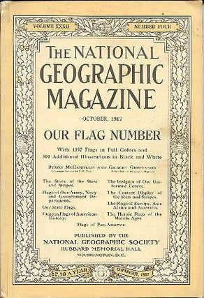 Item #27902 The National Geographic Magazine October, 1917, Volume XXXII, Number Four. Gilbert H....