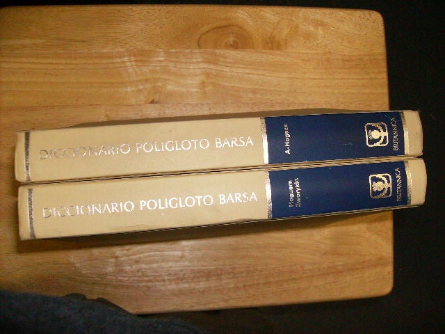 Item #32848 DICCIONARIO POLIGLOTO BARSA EN 2 VOLUMENES. Nicolás J. Gibelli.
